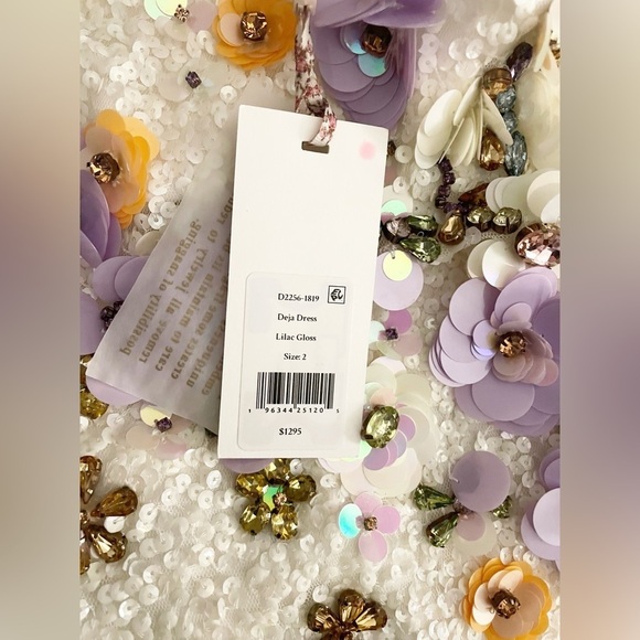 New LoveShackFancy Deja 3D Foral Embellish Dress - Picture 11 of 11